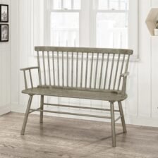 JERIMIAH SPINDLEBACK BENCH GREY