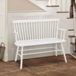 JERIMIAH SPINDLEBACK BENCH WHITE