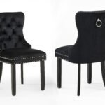 ARABELLA ACCENT CHAIR BLACK VELVET