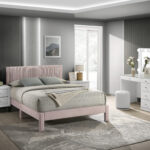 LUCIA PANEL BED PINK