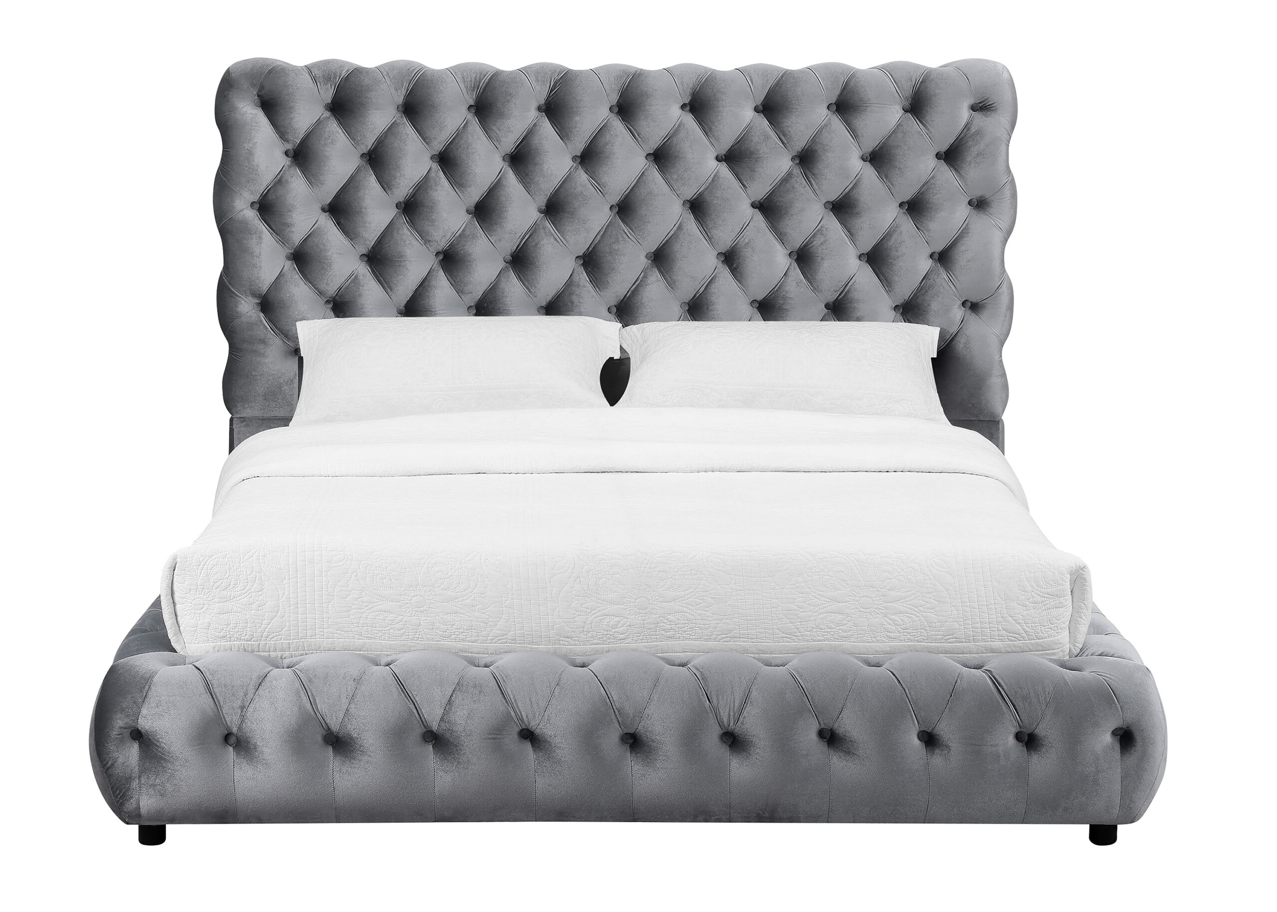 FLORY PANEL BED - GREY - Image 3
