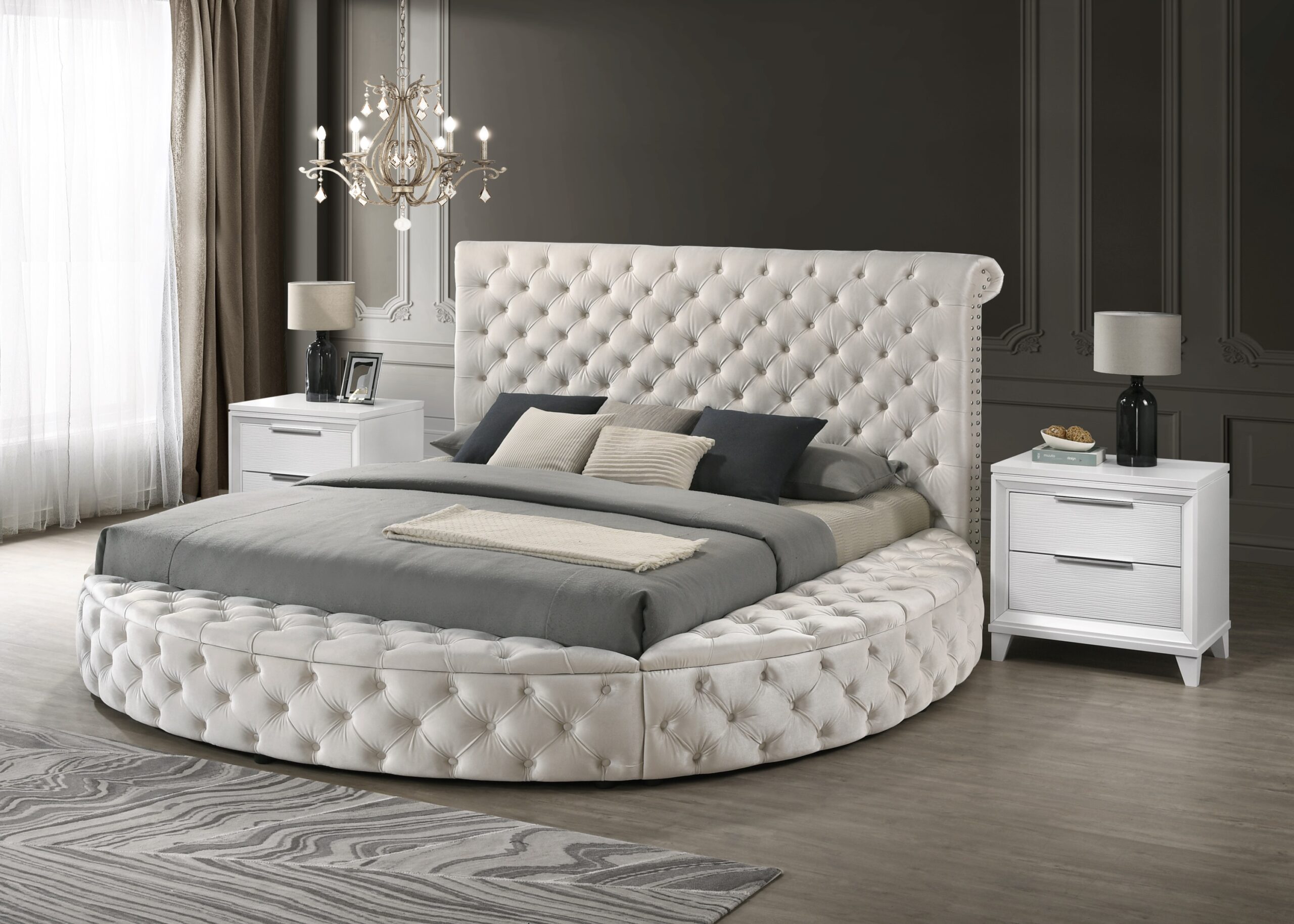 BRIGITTE PANEL BED IVORY - Image 7