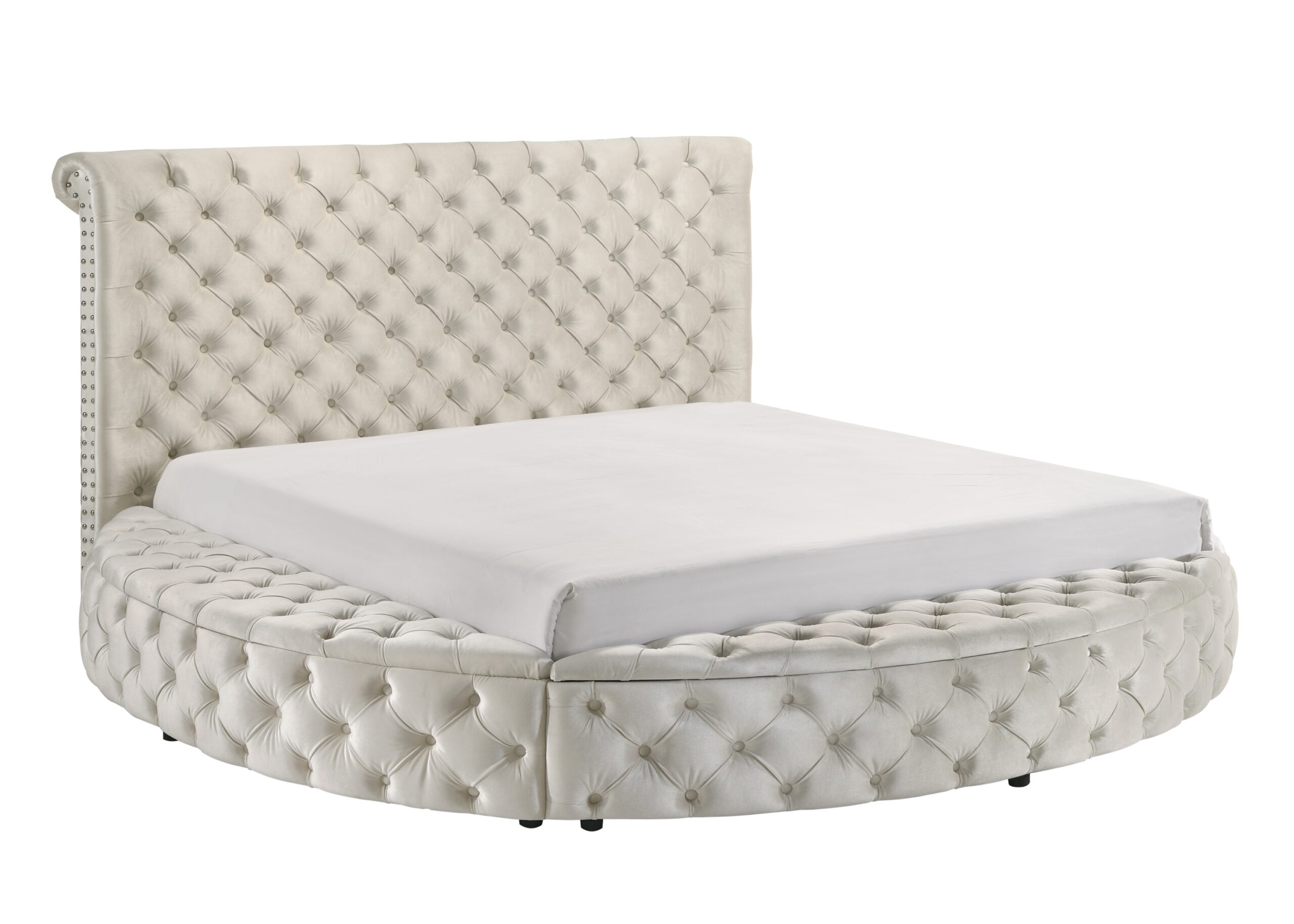 BRIGITTE PANEL BED IVORY - Image 3