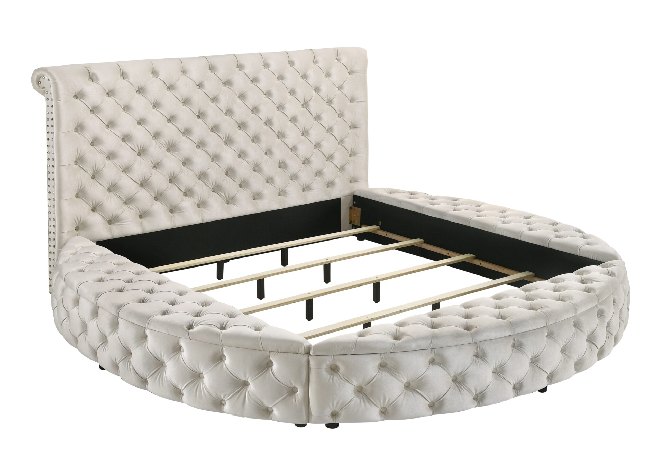 BRIGITTE PANEL BED IVORY - Image 4