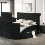 VOLTARE KING FB TV/FIREPLACE BLACK