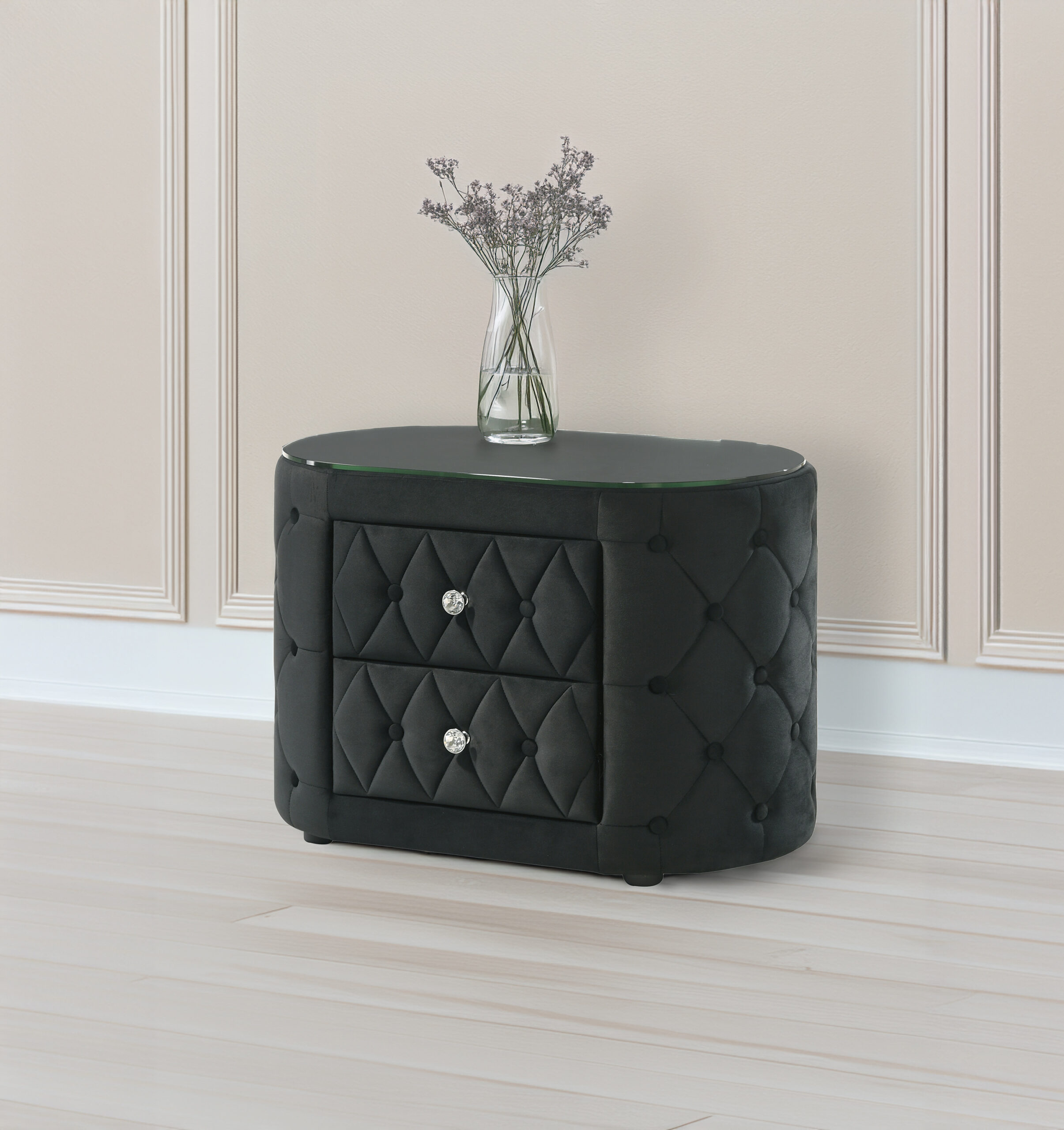 VOLTARE NIGHT STAND BLACK
