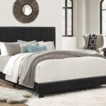 ERIN PANEL BED BLACK