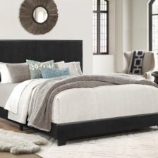 ERIN PANEL BED BLACK