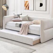 PHILIPA DAYBED ARM+SLAT-OAT TWEED