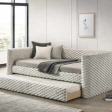 BRIELLE DAYBED ARMS+SLATS-WH.DOVE