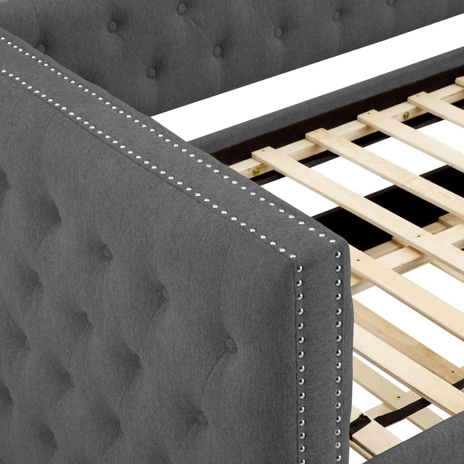 TRINA GUNMETAL GREY D/BED BACK+ S/R - Image 3