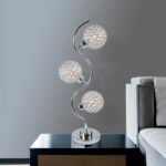 CRYSTAL 3 GLOBE TABLE LAMP