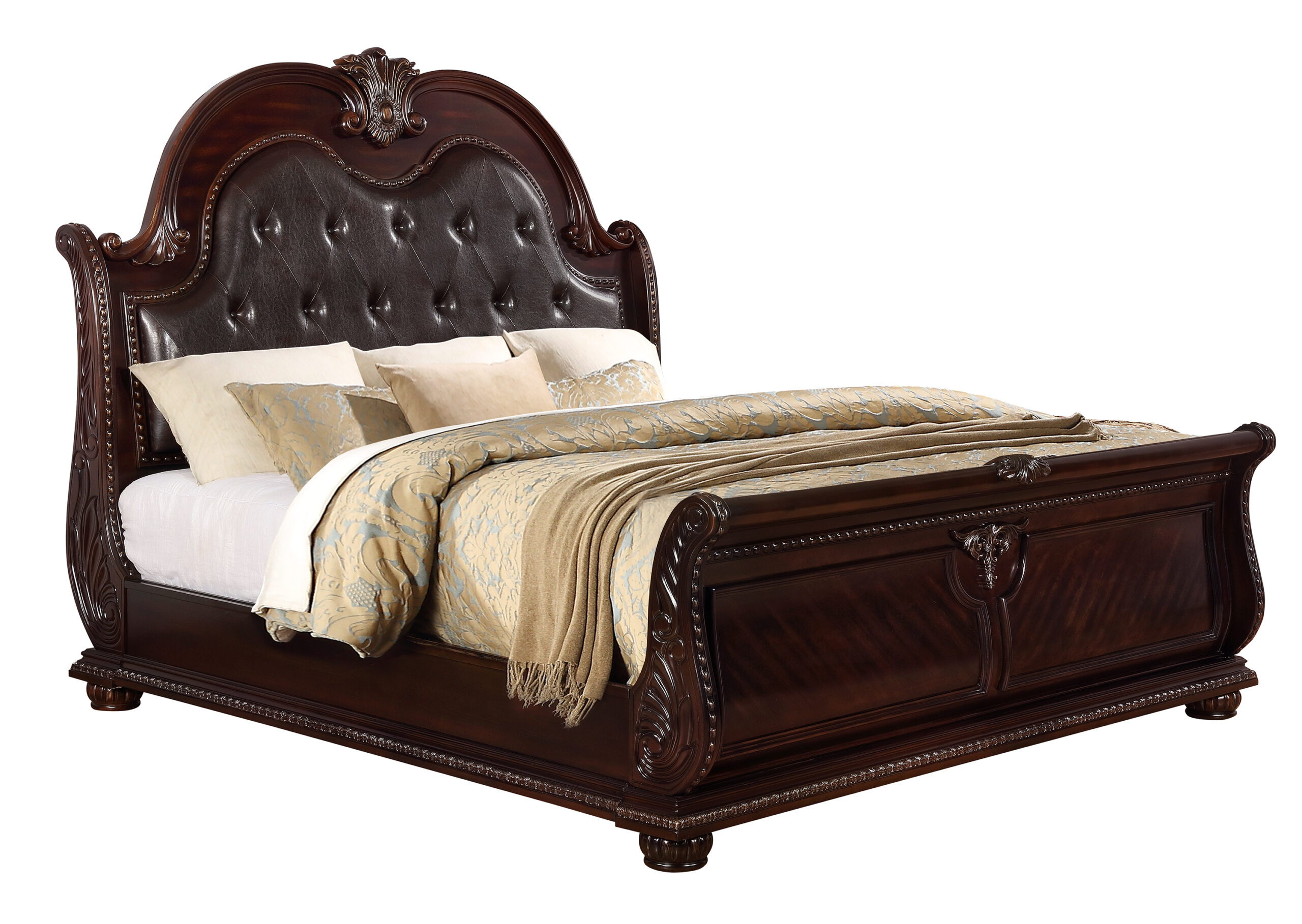 STANLEY K/Q SLEIGH HEADBOARD POST - Image 5