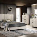 NYOMI PANEL BED - WHITE