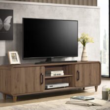 NYOMI TV STAND - LIGHT BROWN
