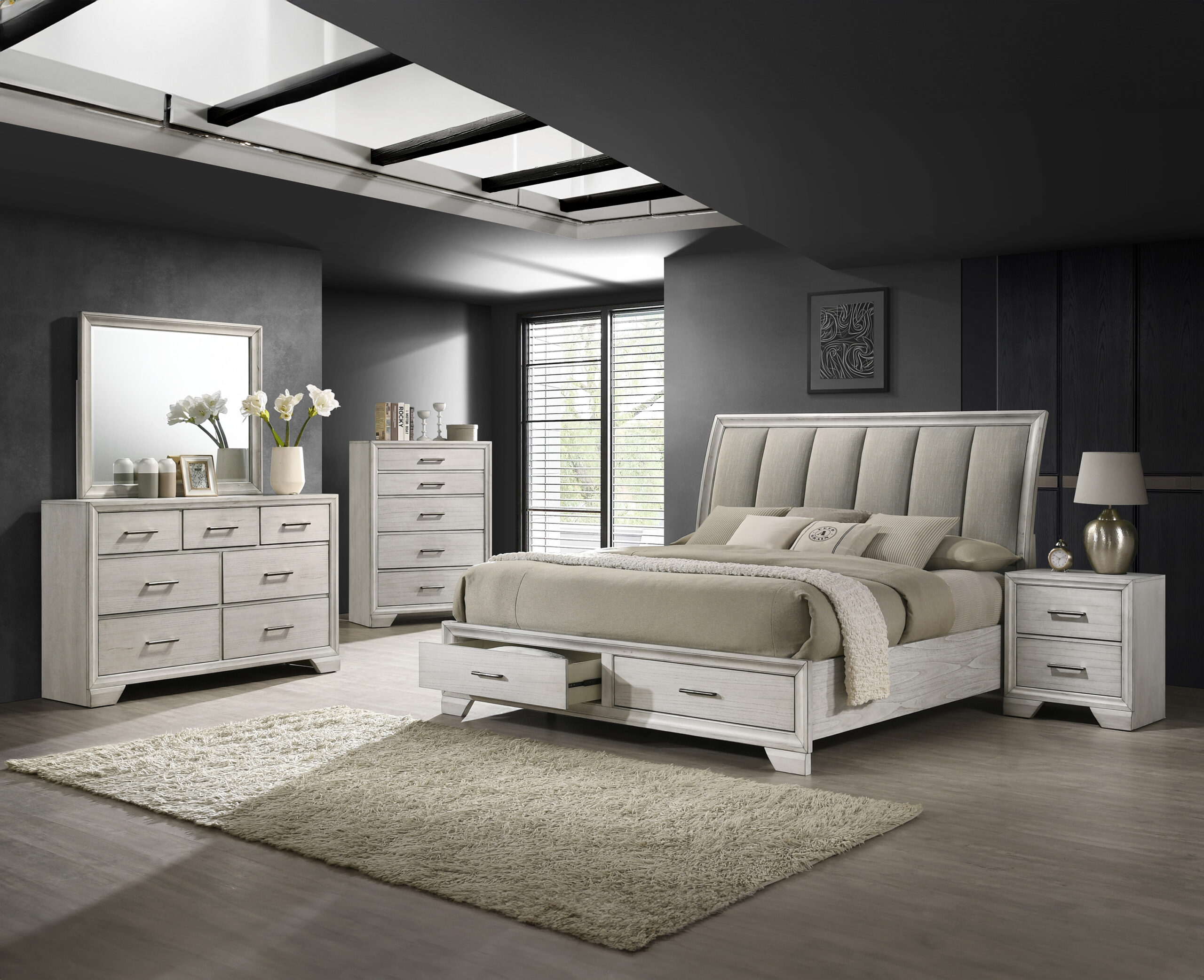 JAYMES DRESSER WHITE MIST