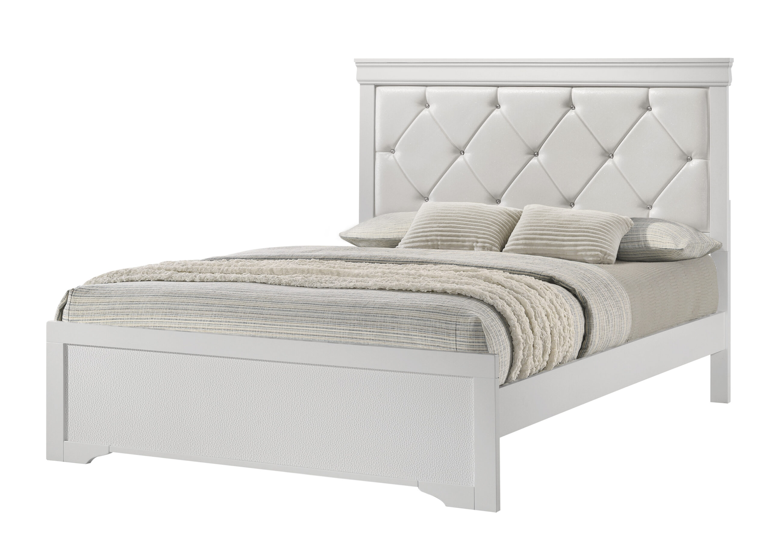 AMALIA PANEL BED WHITE - Image 5