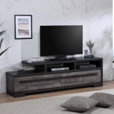 REMINGTON TV STAND GRAY/EBONY