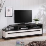 REMINGTON TV STAND CHALK/EBONY