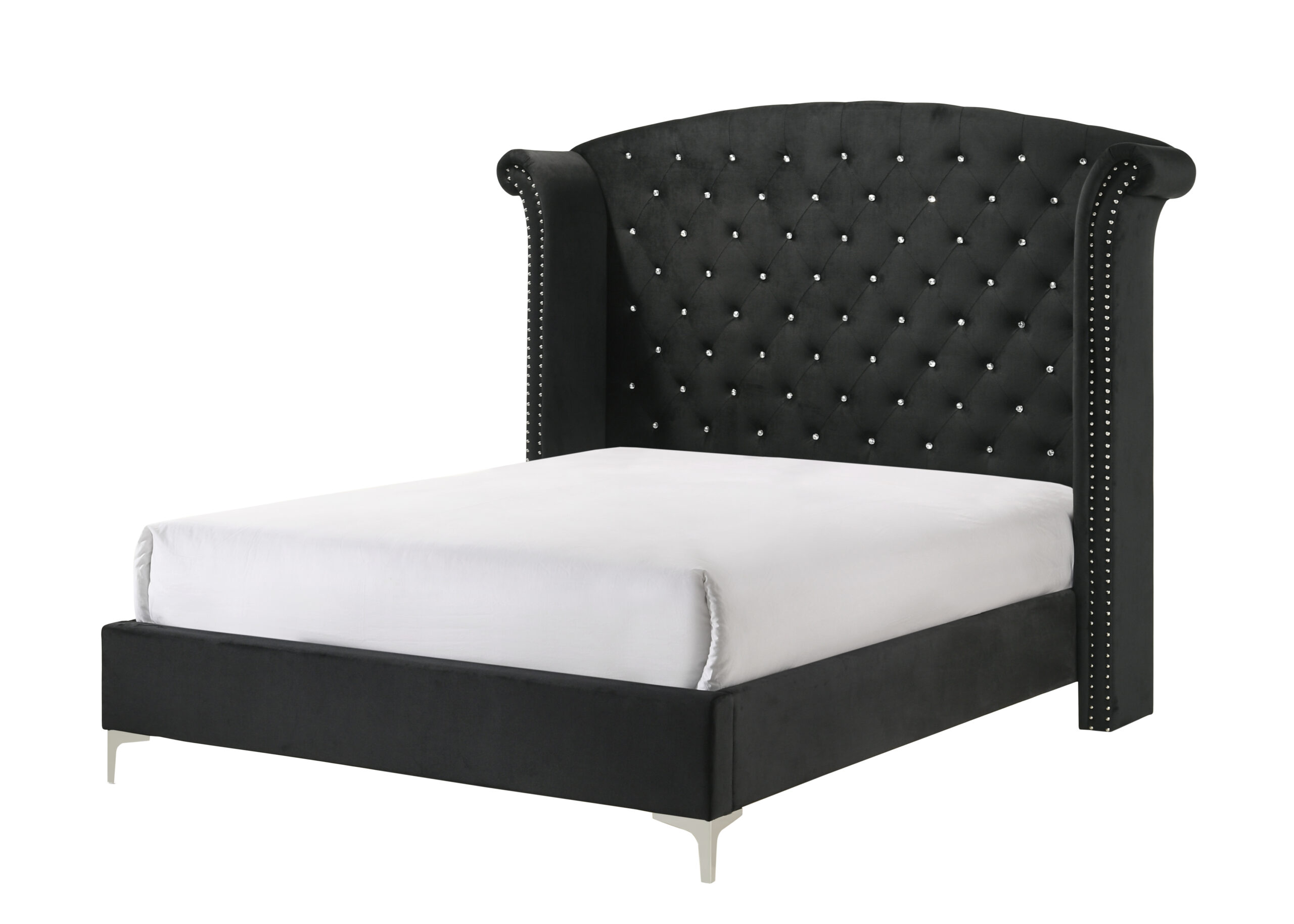LUCINDA PANEL BED - BLACK - Image 5