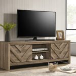 VALOR TV STAND-LIGHT BROWN